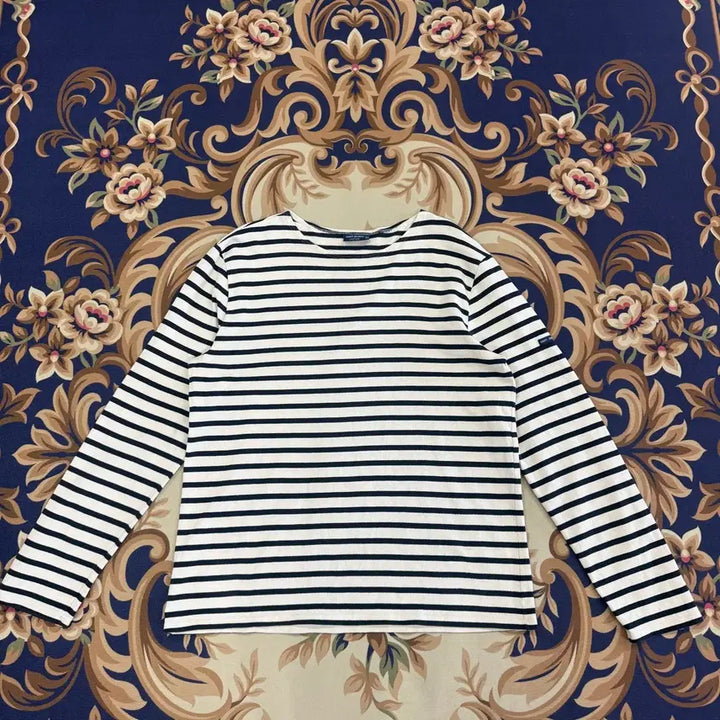 [BUNJANG] Saint James XXL Striped Long Sleeve T-Shirt / (XXL)세인트제임스 Saintjames 스트라이프 긴팔티셔츠
