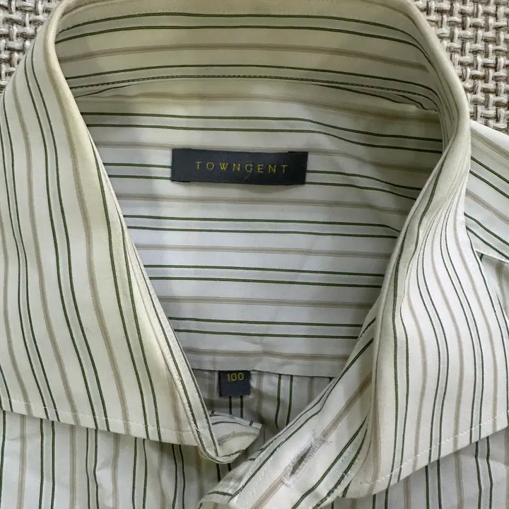 [BUNJANG] 100 Townzen Stripe Shirt / 100 타운젠트 스트라이프 셔츠 0430D