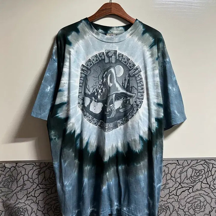 [BUNJANG] Vintage 00s Liquid Blue Tie-Dye T-Shirt XL / 빈티지 00s Liquid Blue 타이다이 티셔츠