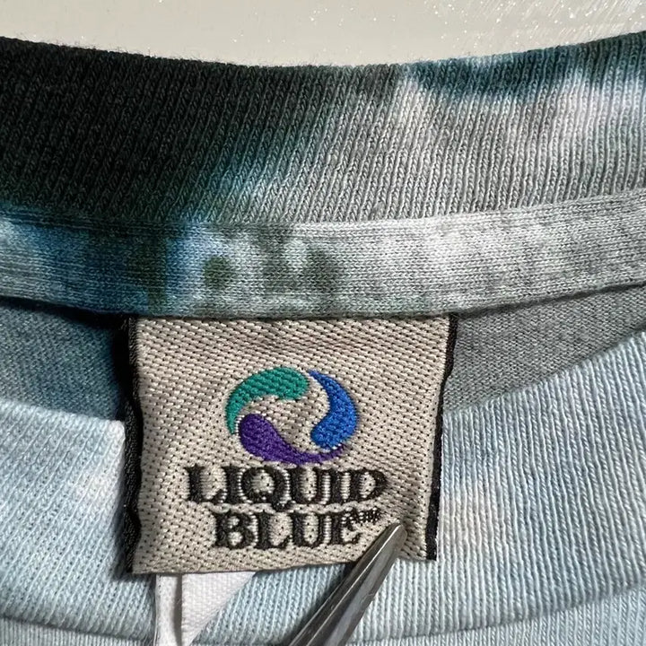 [BUNJANG] Vintage 00s Liquid Blue Tie-Dye T-Shirt XL / 빈티지 00s Liquid Blue 타이다이 티셔츠