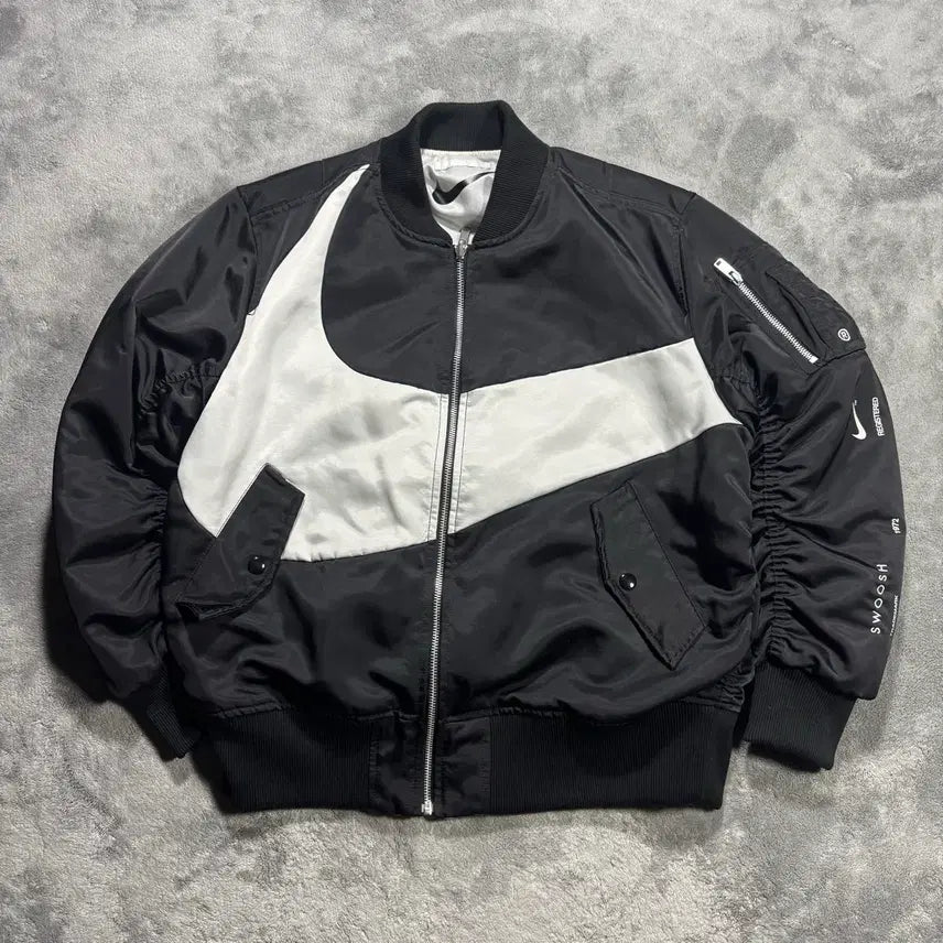 [BUNJANG] Nike NSW Therma-FIT Reversible Bomber Jacket / 나이키 NSW 써마핏 리버시블 봄버자켓