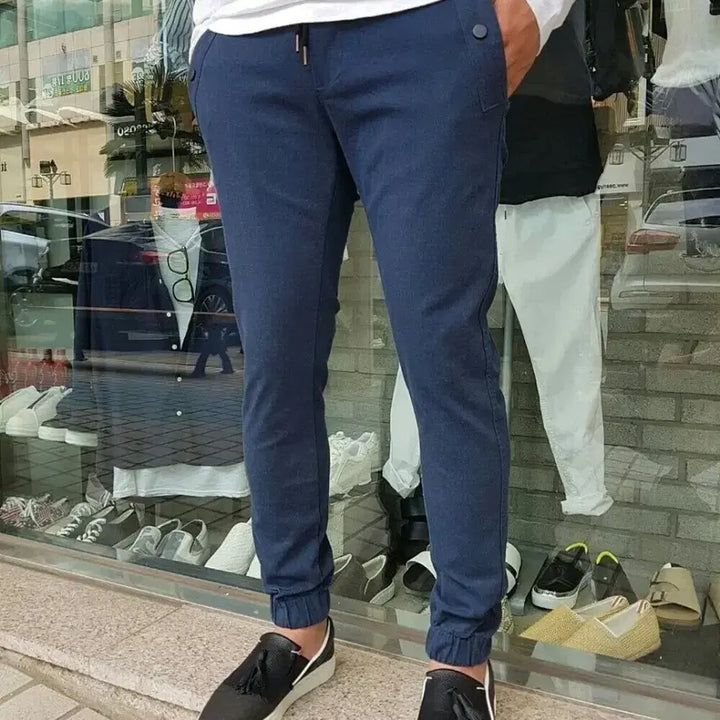 [BUNJANG] Indigo Span Denim Jogger Pants / 새상품 라바 인디고 스판 데님조거팬츠