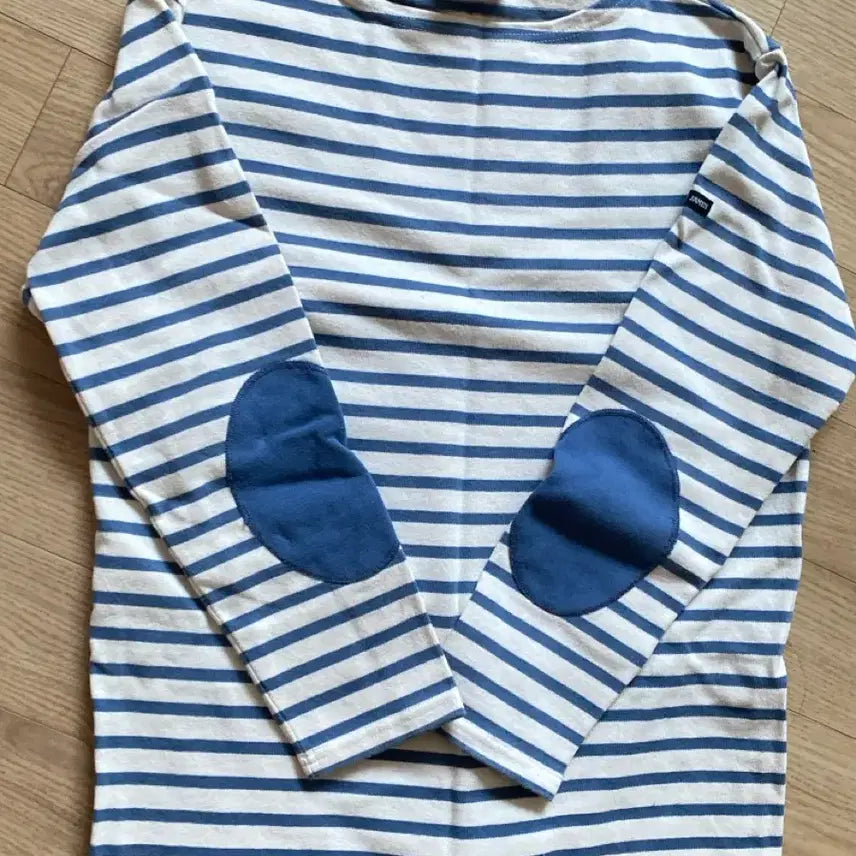 [BUNJANG] Saint James Blue Stripe Long Sleeve T-Shirt / 세인트제임스 블루 스트라이프 긴팔 티셔츠