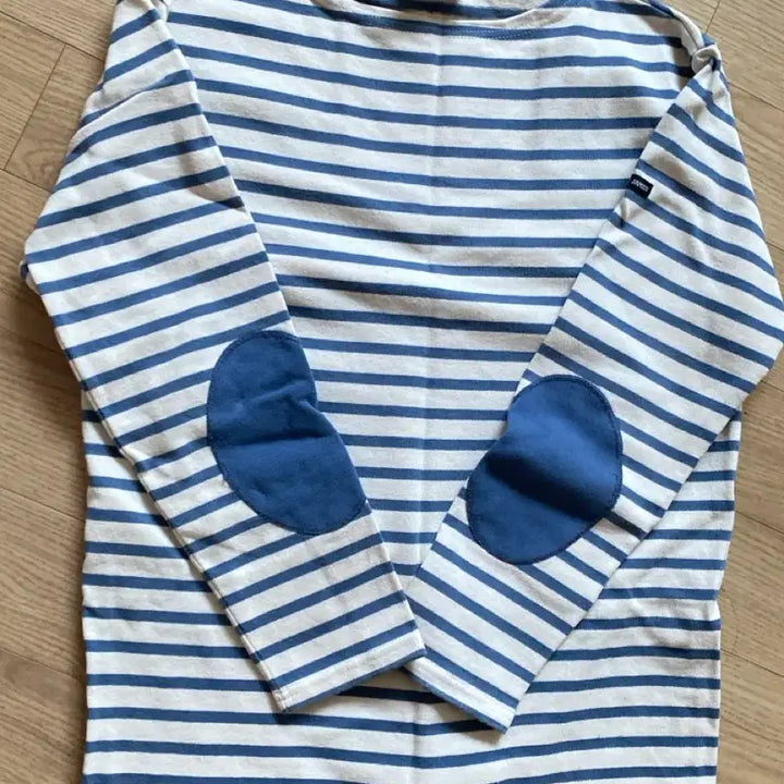 [BUNJANG] Saint James Blue Stripe Long Sleeve T-Shirt / 세인트제임스 블루 스트라이프 긴팔 티셔츠