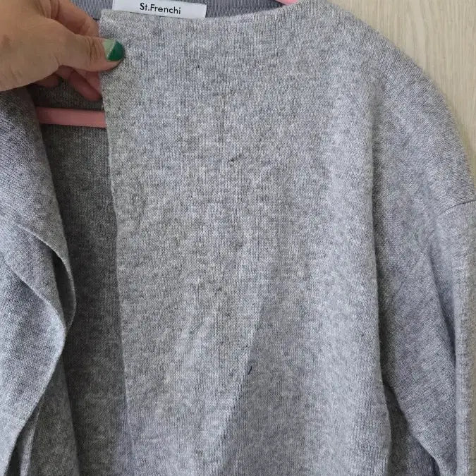 [BUNJANG] Charcoal Grey Knit Long Cardigan (Size 77-88) / 그레이 니트 롱 가디건 77~88 차콜