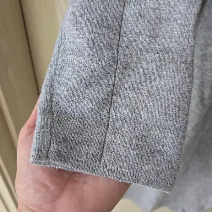 [BUNJANG] Charcoal Grey Knit Long Cardigan (Size 77-88) / 그레이 니트 롱 가디건 77~88 차콜