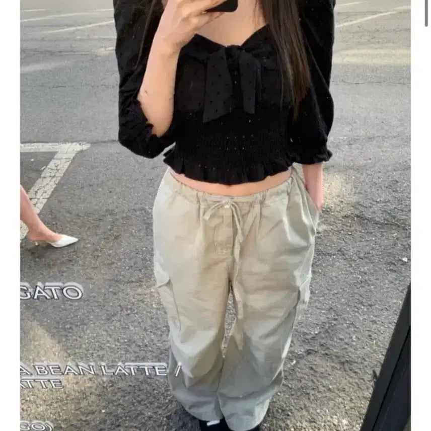 [BUNJANG] Berni Market Love Blouse Black / 베르니마켓 러브 블라우스 블랙