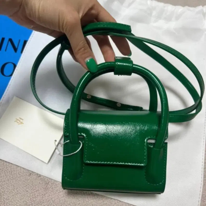 [BUNJANG] Find Kapoor Martie Bag 12 Crinkled Green / 파인드카푸어 마티백 12 크링클드 그린