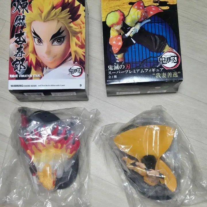 [BUNJANG] Demon Slayer Rengoku &amp; Zenitsu Figure Set / 귀멸의 칼날 렌고쿠 젠이츠 피규어 세트