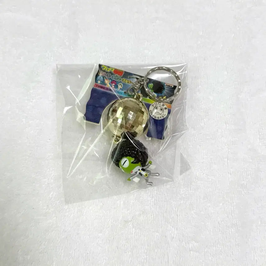 [BUNJANG] Keroro Frog Sergeant Afro Mirrorball (Disc Ball) Keyholder Keychain / 개구리 중사 케로로 아프로 미러볼(디스크볼) 키홀더 키링