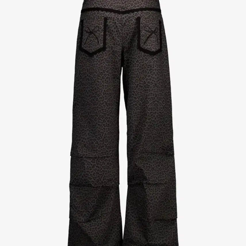 [BUNJANG] SEXYPENSIVE Leopard Lace Pants Charcoal / 섹업이엑스이 레오파드 레이스 팬츠 차콜