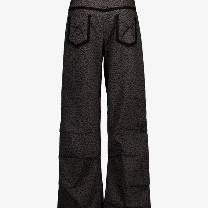 [BUNJANG] SEXYPENSIVE Leopard Lace Pants Charcoal / 섹업이엑스이 레오파드 레이스 팬츠 차콜