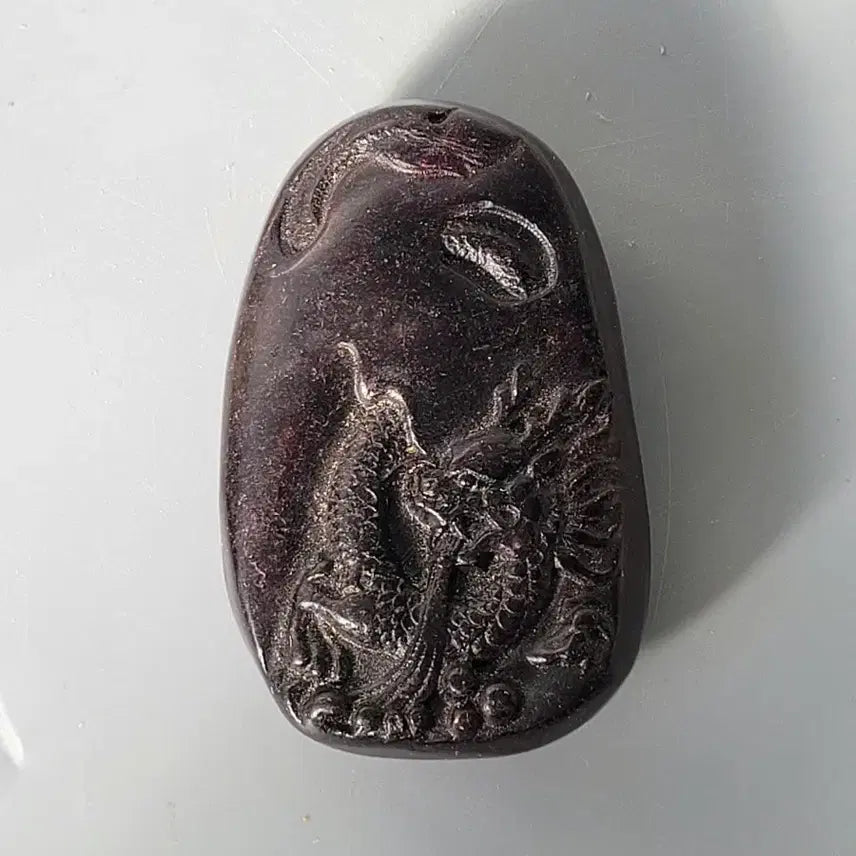 [BUNJANG] Dragon Motif Carved Stone Norigae Ornament / 용문양 조각 석조각 노리개 장신구