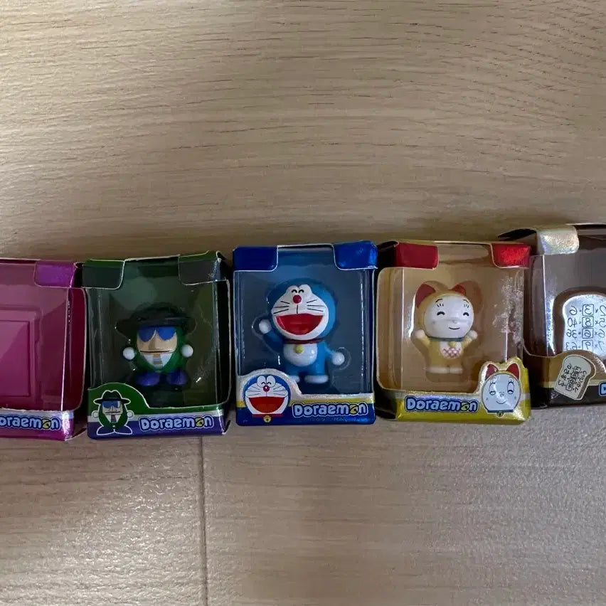 [BUNJANG] Doraemon Rice Ball Figure Set (5 Types, No Duplicates) / 도라에몽 쌀알피규어 5종 중복X