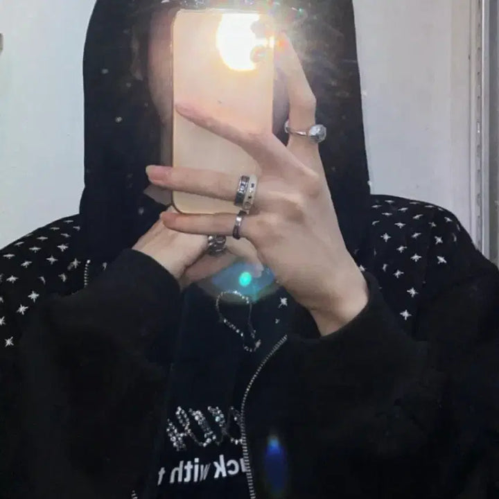 [BUNJANG] OWAY Black Zip-Up Hoodie / 오와이 후드집업 블랙