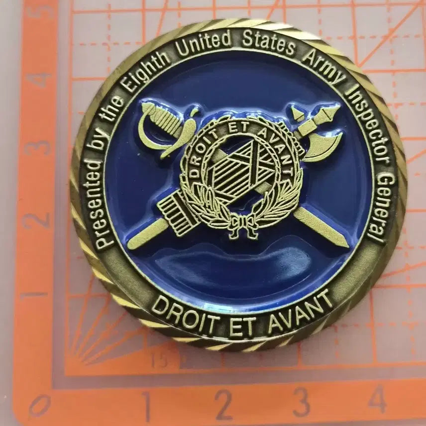 [BUNJANG] US Army 8th Army Inspector General Commemorative Coin / 미8군 기념 코인(부대 군대)
