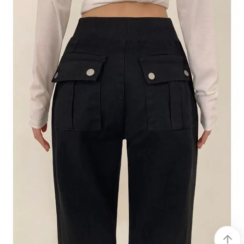 [BUNJANG] Aibely Bootcut Pants - Black, Comfortable Fit, Stretch Fabric / 애이블리 부츠컷 팬츠 허리 밴딩 블랙 핏보장 말라핏 스판