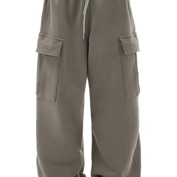 [BUNJANG] Moif Overmil Sweat Pants Olive Grey / 모이프 오버밀 스웻 팬츠[2] 올리브그레이