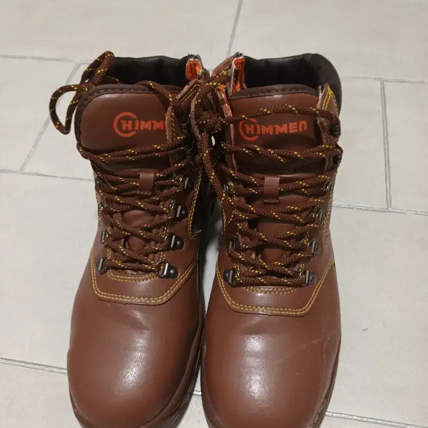 [BUNJANG] HIMMEN Brown Work Boots Safety Shoes / 힘멘 HIMMEN 갈색 작업화 안전화