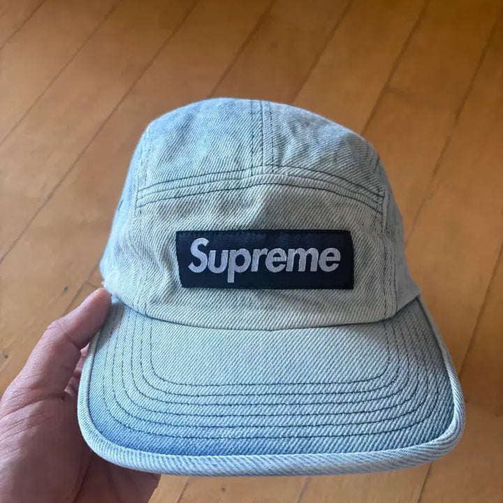[BUNJANG] Supreme Washed Chino Camp Cap Dirty Indigo / 슈프림 워시드 캠프캡 더티 인디고