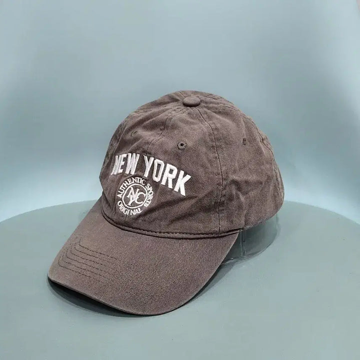 [BUNJANG] New York Vintage Ball Cap (Light Brown) / 뉴욕 New York  빈티지 볼캡 연브라운