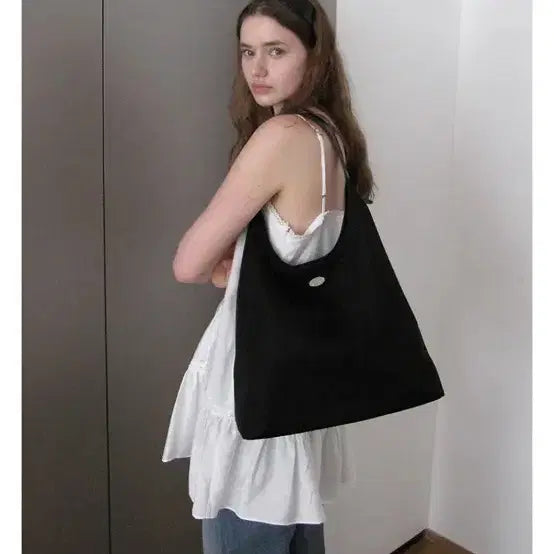 [BUNJANG] DUMAROU Merci Shoulder Bag Nylon Black / 두마로 메르시 숄더백 나일론 블랙