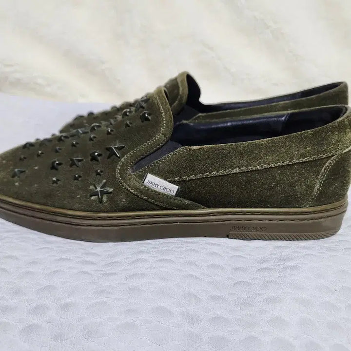 [BUNJANG] Jimmy Choo Suede Star Studded Slip-On Sneakers / 지미추 스웨이드 별 스터드 슬립온