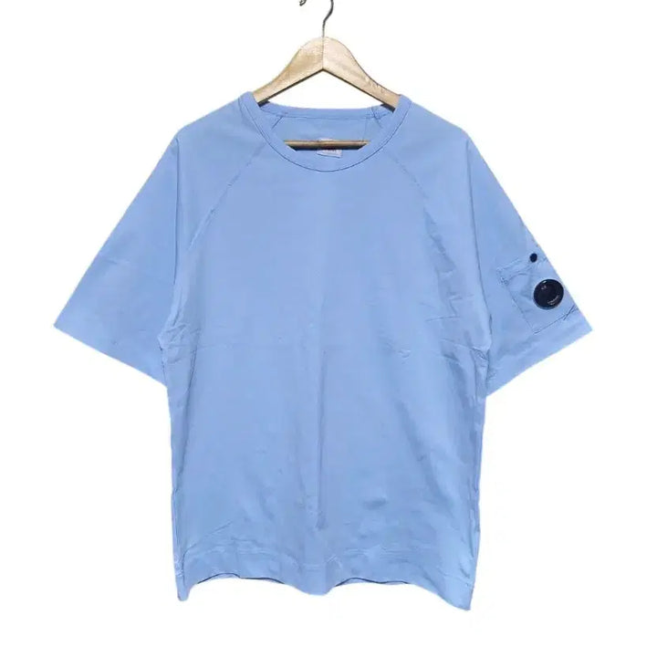 [BUNJANG] C.P. Company 19SS Light Fleece Short Sleeve Sweatshirt Sky Blue XL / 극미사용19SS C.P. 컴퍼니 라이트 플리스 숏슬리브 스웨트셔츠 반팔
