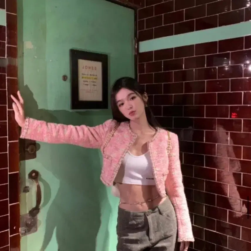 [BUNJANG] Scircle Santa Monica Tweed Jacket / 서쿠키 산타모니카 트위드자켓 S