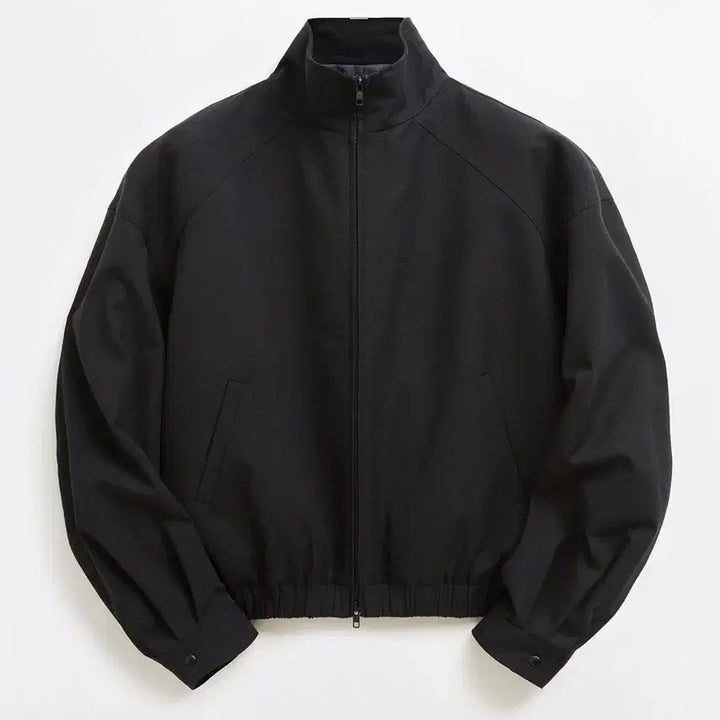 [BUNJANG] ELMUD Dump Wool Cotton Lip Blouson Jumper / 엘무드 덤프 울 코튼 립 블루종 점퍼