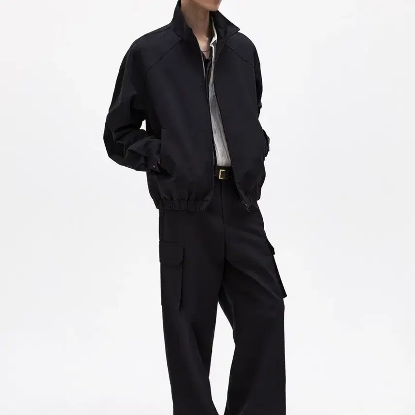 [BUNJANG] ELMUD Dump Wool Cotton Lip Blouson Jumper / 엘무드 덤프 울 코튼 립 블루종 점퍼