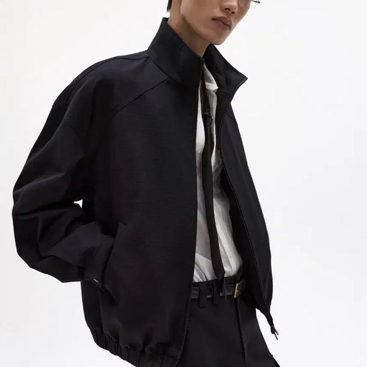 [BUNJANG] ELMUD Dump Wool Cotton Lip Blouson Jumper / 엘무드 덤프 울 코튼 립 블루종 점퍼