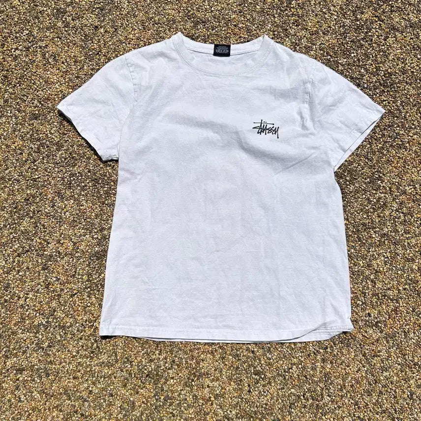 [BUNJANG] Stussy White Short Sleeve T-Shirt / 스투시(stussy) 화이트 반팔티