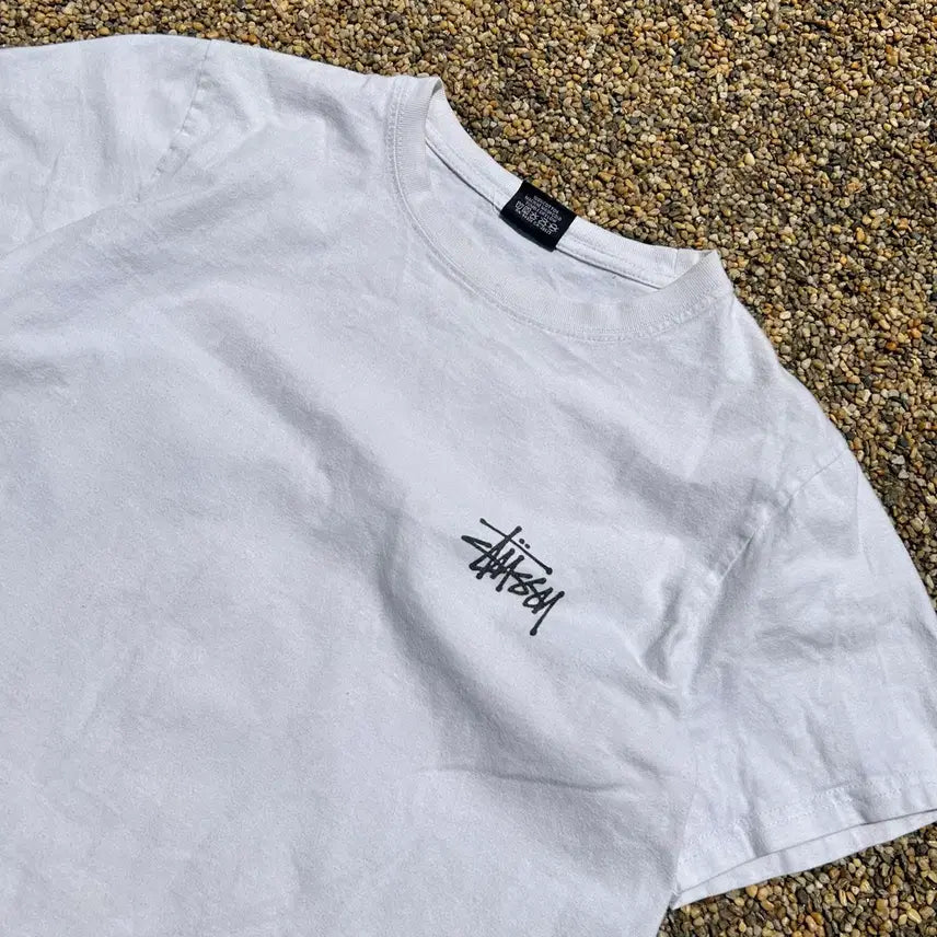 [BUNJANG] Stussy White Short Sleeve T-Shirt / 스투시(stussy) 화이트 반팔티