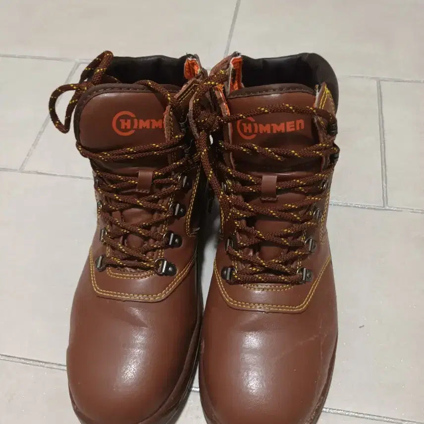 [BUNJANG] HUMMER Brown Walker Boots / HUMMER 험머 갈색 워커 부츠