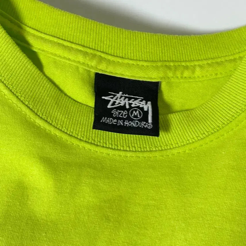 [BUNJANG] Stussy Osaka Fluorescent Short Sleeve T-Shirt / 스투시 오사카 반팔 티셔츠 M