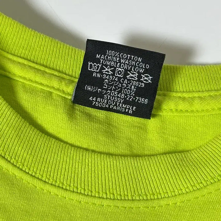 [BUNJANG] Stussy Osaka Fluorescent Short Sleeve T-Shirt / 스투시 오사카 반팔 티셔츠 M