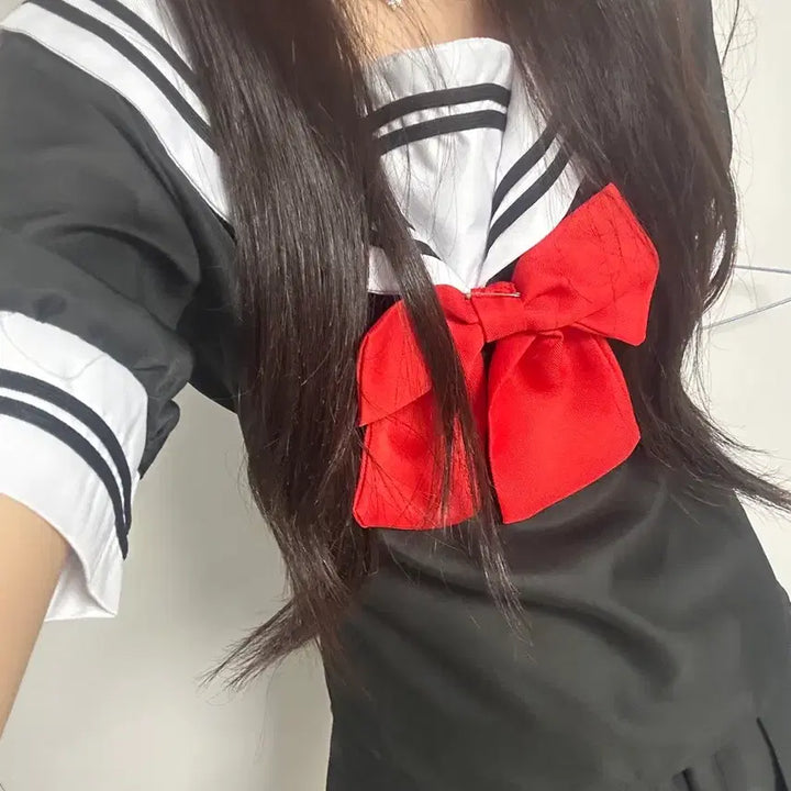 [BUNJANG] Magical Girl Site Sailor Uniform Cosplay S / 마법소녀 사이트 세라복 교복 블랙 검정 코스프레 졸사 컨셉 S