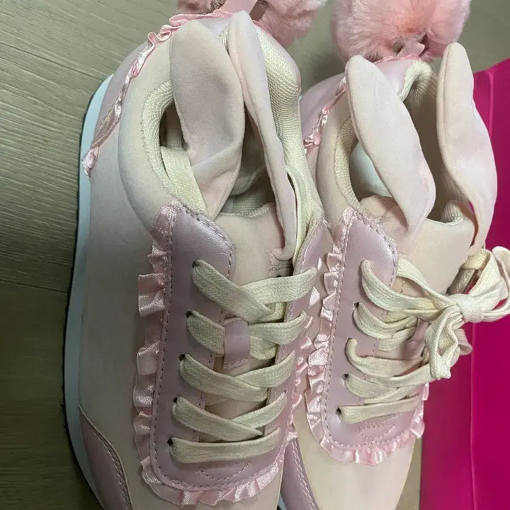 [BUNJANG] WEGO-WC Lolita Sneakers Pastel Pink / 일본 브랜드 WEGO-WC 로리타 스니커즈(새상품)