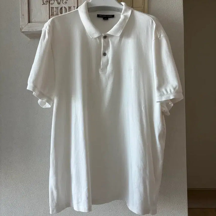 [BUNJANG] Michael Kors White Short Sleeve Polo Shirt XL / 마이클코어스 화이트 반팔 카라티