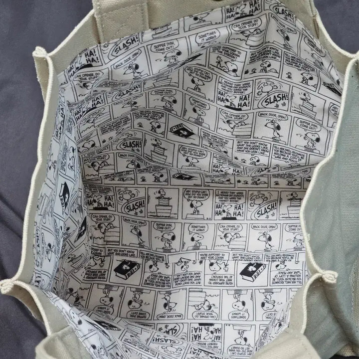 [BUNJANG] Peanuts Snoopy Embroidered Tote Bag / 피너츠(PEANUTS) 스누피 토트백 가방  (일본에서 구입)