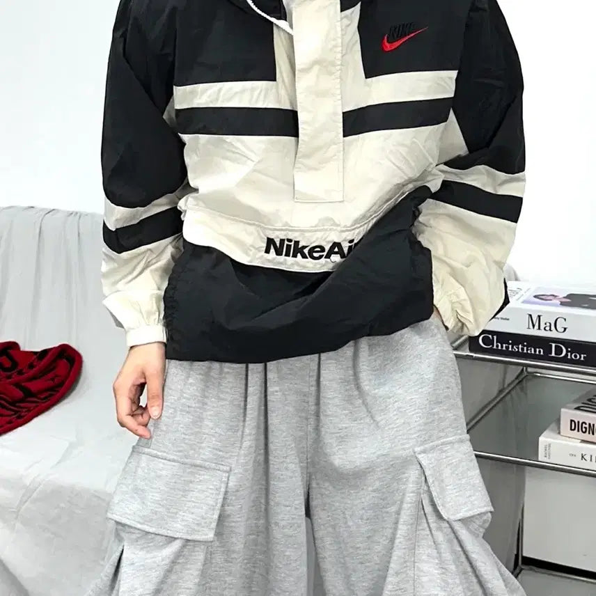 [BUNJANG] Nike Air Woven Anorak Windbreaker Jacket / 나이키 에어 우븐 아노락 바람막이 자켓