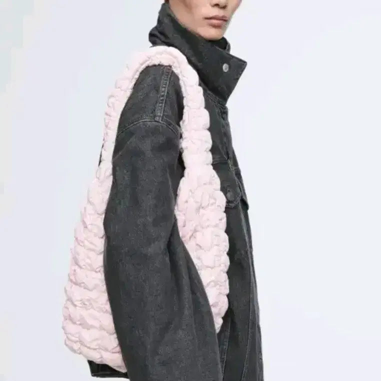 [BUNJANG] COS Quilted Tote Bag Pink / COS  코스퀼티드 토트백 핑크