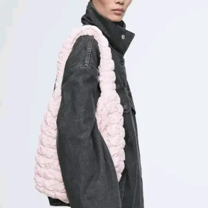 [BUNJANG] COS Quilted Tote Bag Pink / COS  코스퀼티드 토트백 핑크