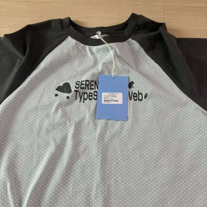 [BUNJANG] Typeservice Dot Long Sleeve Charcoal / 새상품 타입서비스 도트 롱슬리브 차콜