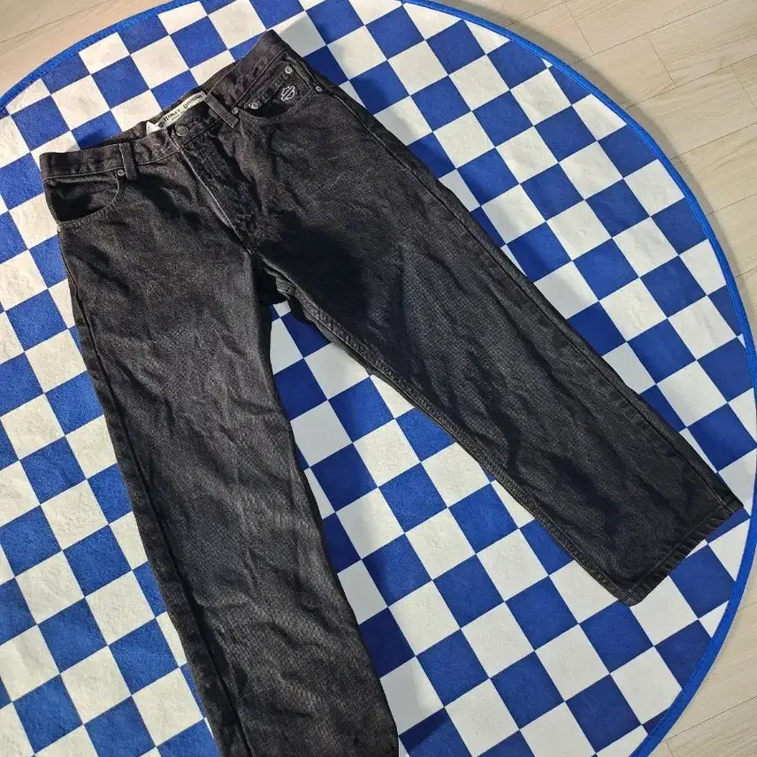 [SOLD OUT] 정품 할리데이비슨 남성32x32  블랙 데님 흑청 청바지