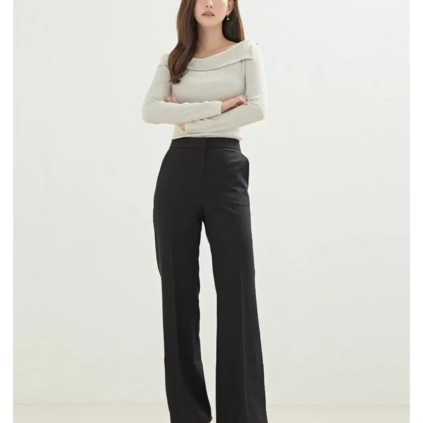 [BUNJANG] Roem Slit Bootcut Slacks / 로엠 슬릿 부츠컷 슬랙스