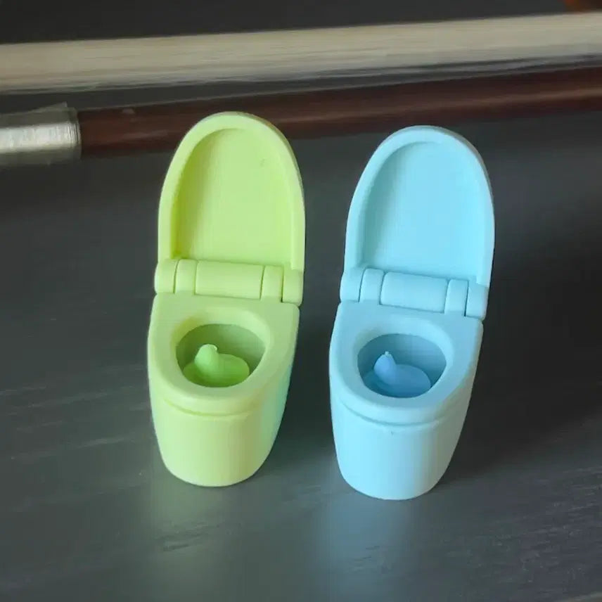 [BUNJANG] Iwako Eraser 2-Set (Blue + Green) / 해외 직구 / 이와코 변기 지우개 2종 세트