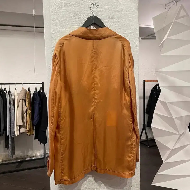 [BUNJANG] Edward Cuming Orange Silk Blazer / EDWARD CUMING 오렌지 실크 블레이저 2