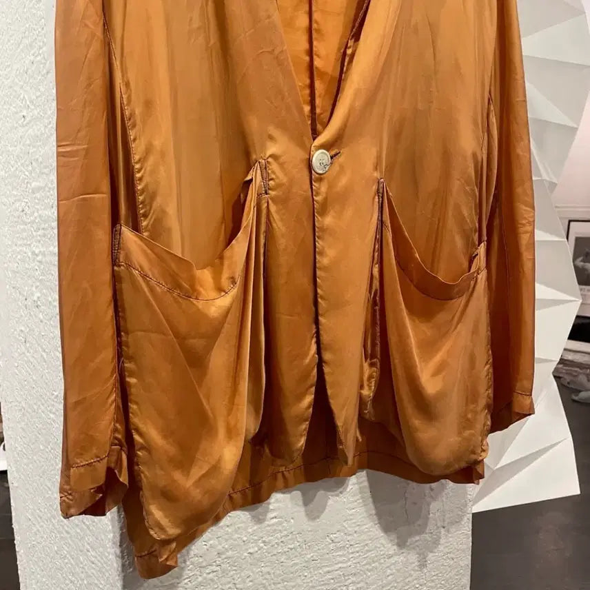 [BUNJANG] Edward Cuming Orange Silk Blazer / EDWARD CUMING 오렌지 실크 블레이저 2
